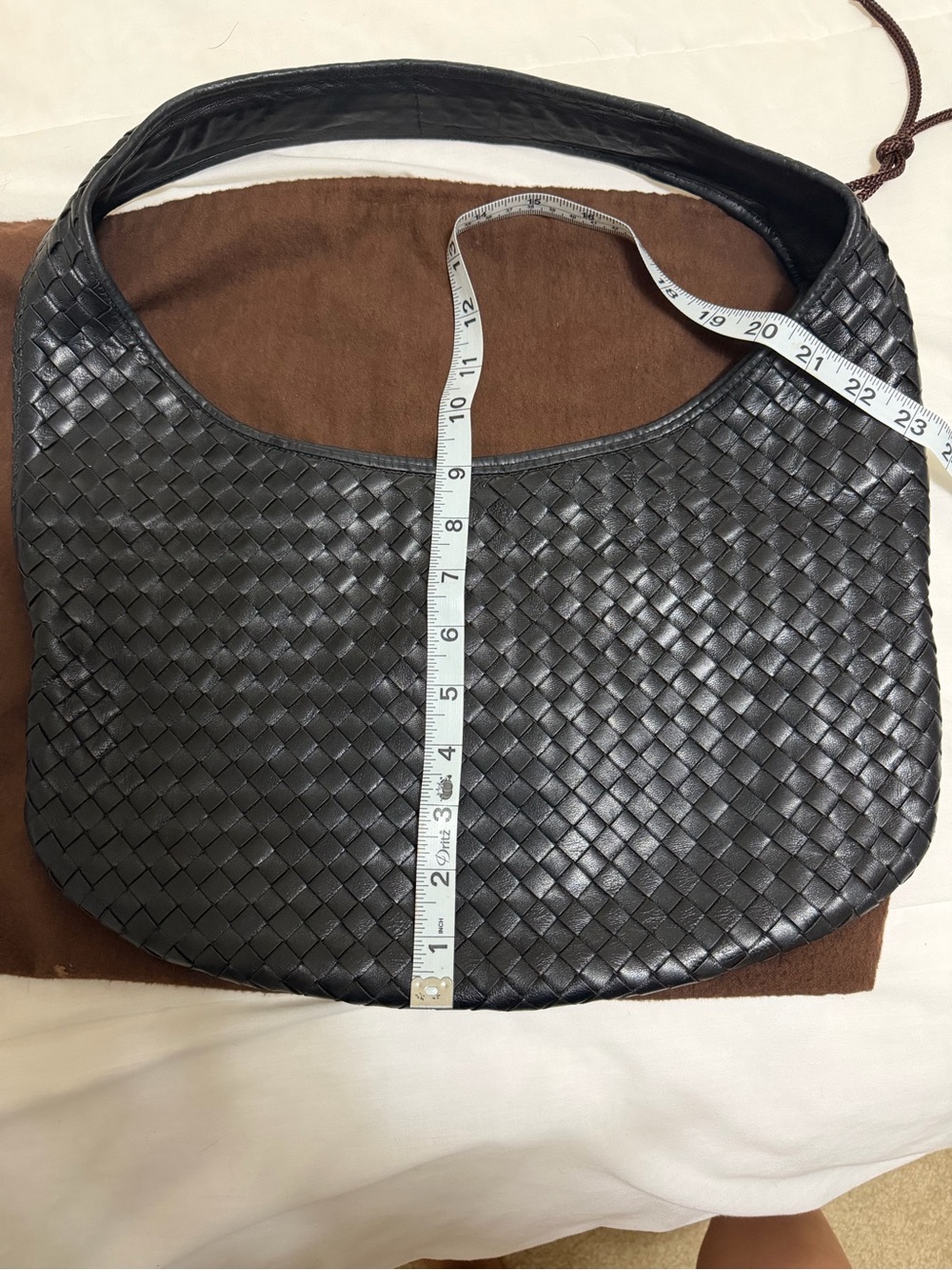 authentic vintage Bottega Venetta Intrecciato black hobo bag - Picture 11 of 14